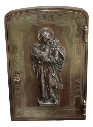 19th Century Bronze Tabernacle Door
