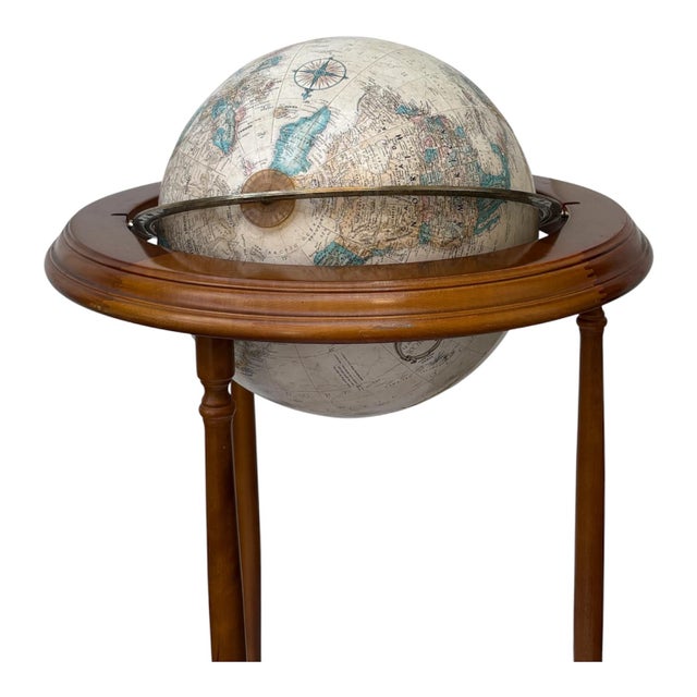 Mid-Century Modern Vintage Replogle Circa "Cold War Era" Floor Globe For Sale - Image 3 of 9