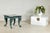 Late 20th Century Late 20th Century Verdigris Bronze Side Table with Mythological Figures & Black Marble Top For Sale - Image 5 of 18