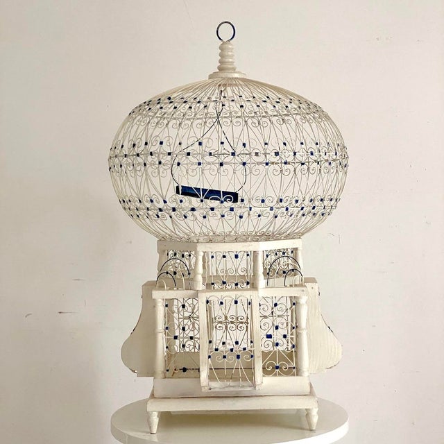 Vintage Bird Cage, 1960s For Sale - Image 9 of 9
