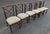 Mid 20th Century Vintage Fick Reeds Set of 6 Bois Bamboo Chippendale Dining Chairs For Sale - Image 5 of 18