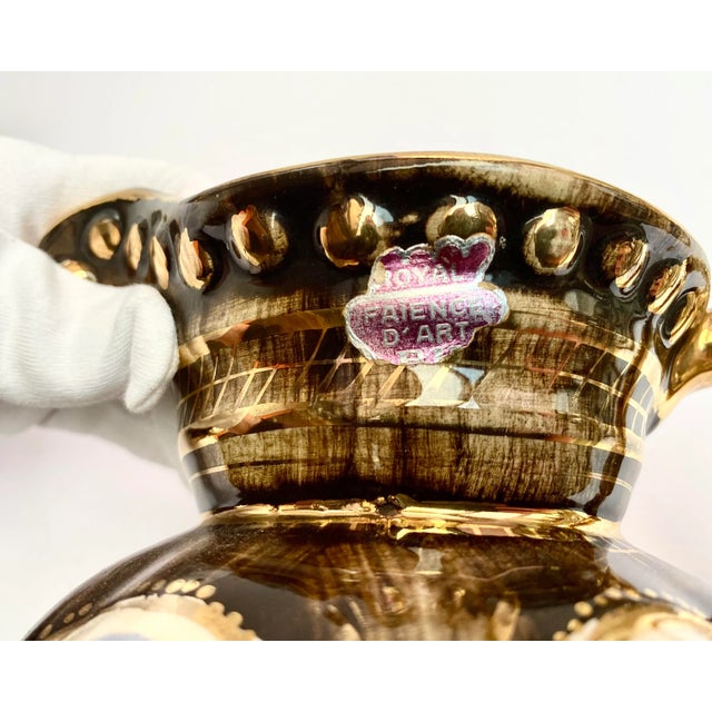 Vintage Faience Vase from Hubert Bequet, Belgium, 1960s For Sale - Image 10 of 11