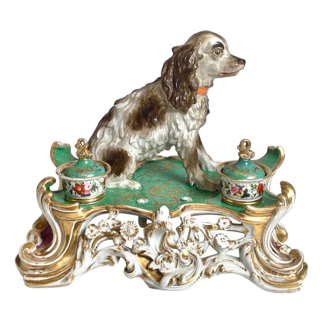 An Early 19th Century Paris Porcelain Inkstand Jacob Petit For Sale