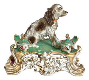 An Early 19th Century Paris Porcelain Inkstand Jacob Petit