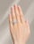 Art Deco Late 20th Century Size 6.5 18K White Gold Diamond Designer Ring Band For Sale - Image 3 of 3