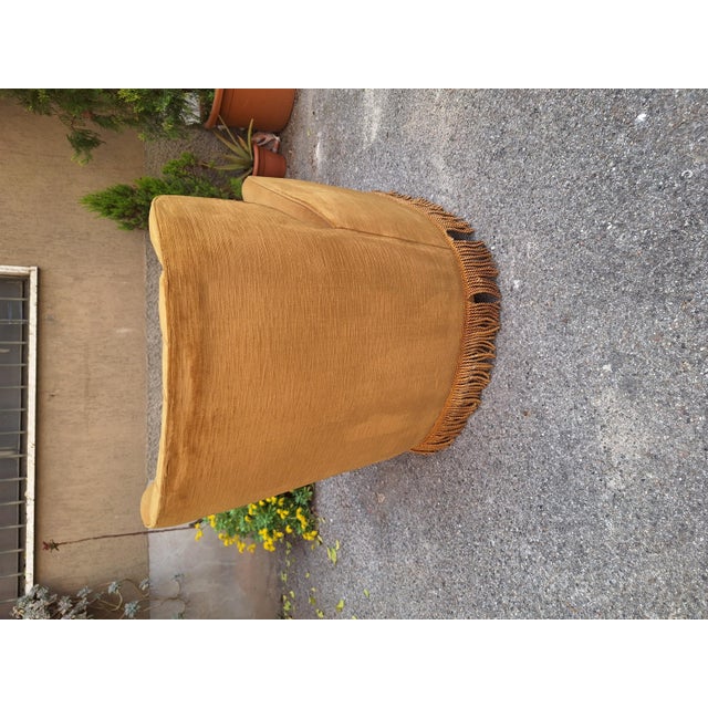 Bergère Armchair in Beige attributed to Paolo Buffa, 1940s For Sale - Image 10 of 13