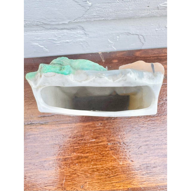 Vintage Japanese Porcelain Camel Wall Pocket, Hand-Painted Figural Vase, Mid-Century For Sale In Boise - Image 6 of 11