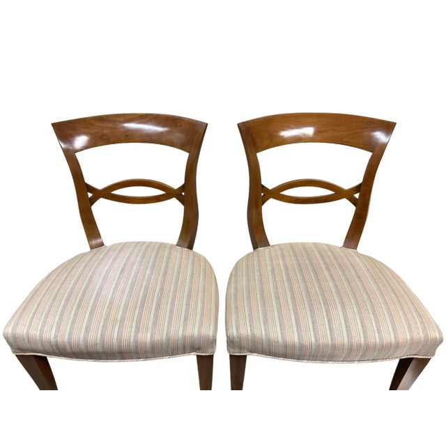 Wood Vintage Biedermeier Style Side Chairs- Set of 4 For Sale - Image 7 of 12