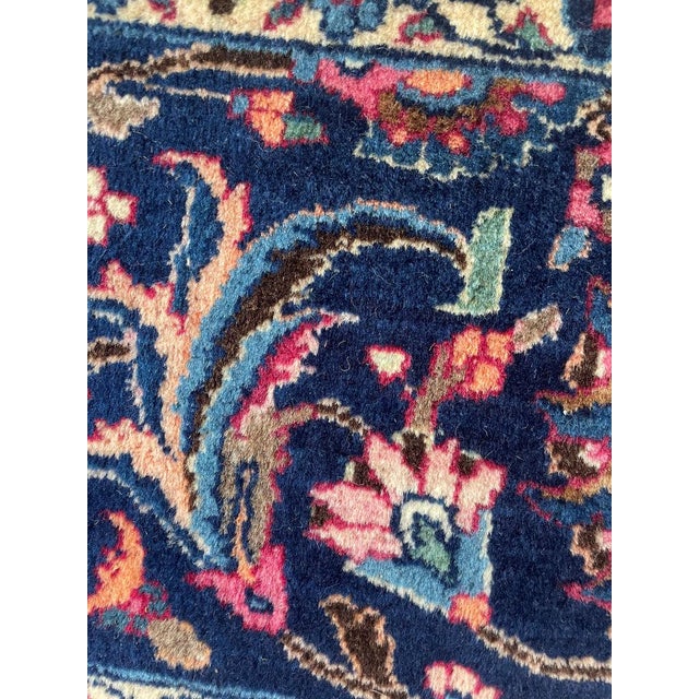 Palace Size Vintage Persian Mashad Signed Rug 11.7 x 16 For Sale - Image 13 of 14