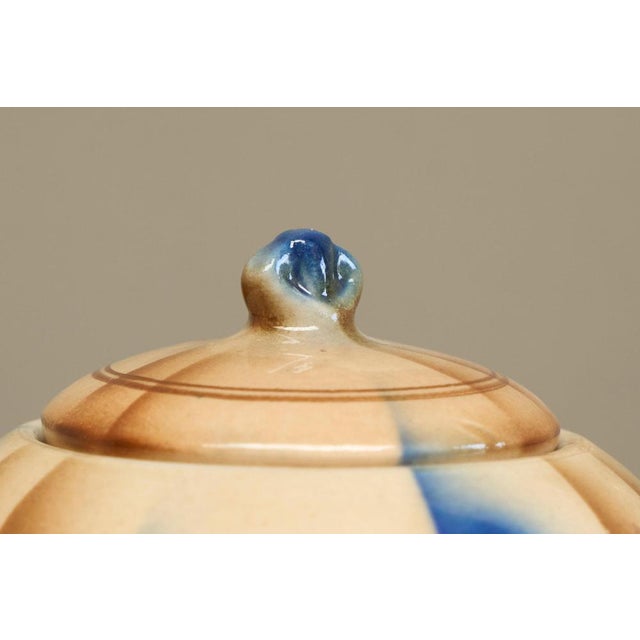 Bauhaus Vintage Bauhaus Style Lidded Studio Pottery Bowl, 1930s For Sale - Image 3 of 10