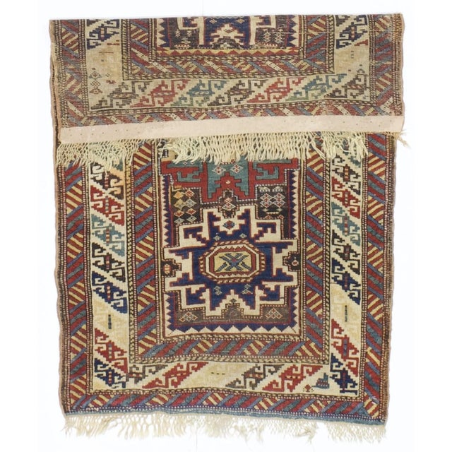 Antique Caucasian Lezgi Rug 2’10” x 4’5”. Eastern Caucasian, west Caspian Caucasian rugs, primarily scatters, in geometric...