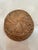 Vintage Artisan Handcrafted Round Rattan Basket For Sale - Image 4 of 11