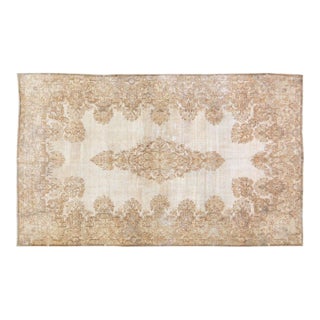 Vintage Turkish Hand Knotted Wool Rug, 4'9''x8' For Sale