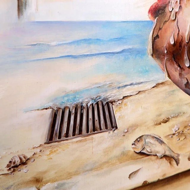 Joseph Laureys, Surrealist Composition, Oil Painting on Panel For Sale - Image 12 of 16