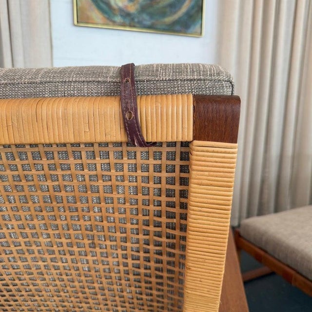 Pair of Danish Modern Lounge Chair Ottoman Sets Attributed to Børge Mogensen For Sale - Image 11 of 13