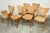 Wood Chairs and Lounge Armchairs attributed to Roger Landault for ABC, 1950s, Set of 6 For Sale - Image 7 of 18