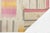 Contemporary Contemporary Minimalist Wool Kilim Rug With Abstract Ikatesque Accents in Rose For Sale - Image 3 of 12