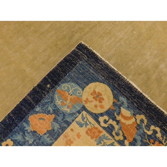 Antique Hand Knotted Chinese Rug For Sale - Image 10 of 13