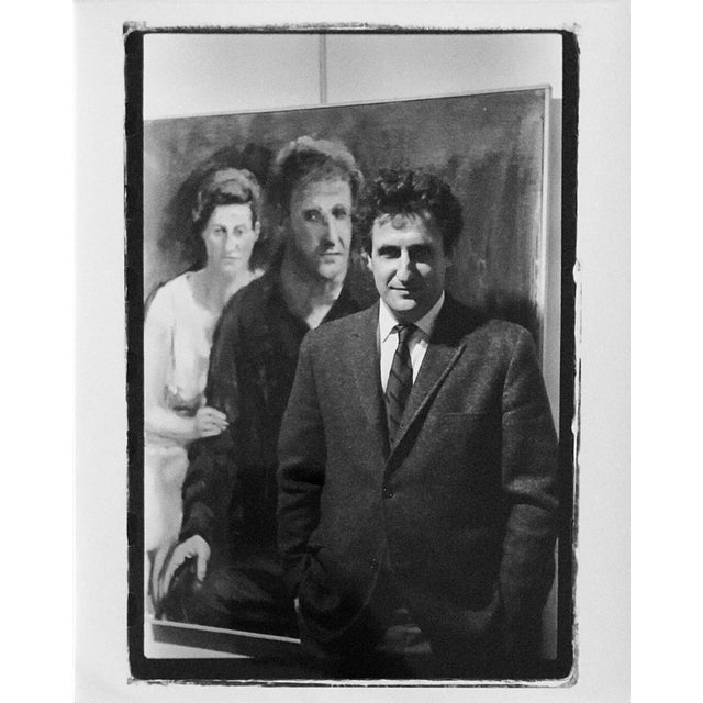 Fred McDarrah, Vintage Signed Silver Gelatin Photograph Paul Georges Studio Painting Photo, 1967 For Sale