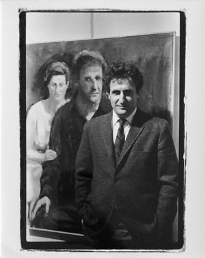 Fred McDarrah, Vintage Signed Silver Gelatin Photograph Paul Georges Studio Painting Photo, 1967