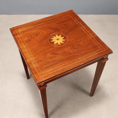 Wood Small Antique Directoire Style Table in Violet Wood, 20th Century For Sale - Image 7 of 10