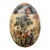 Satsuma-Style Polychrome Porcelain Ornamental Egg With Court Ladies For Sale
