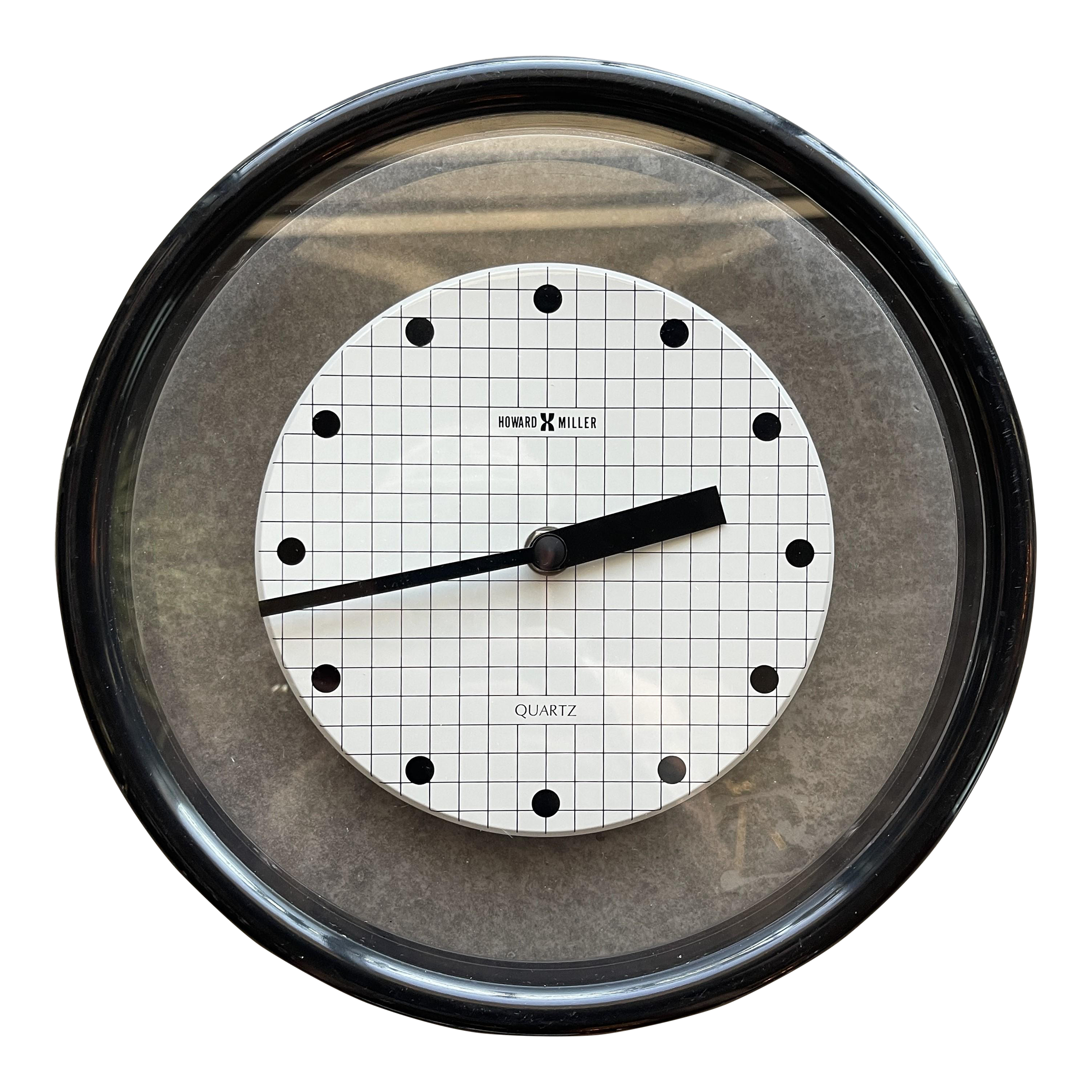 Horloge murale en lucite de l'ère spatiale des années 1970 par Gorenje