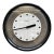 Vintage Howard Miller Black Memphis Era Postmodern Wall Clock Floating For Sale