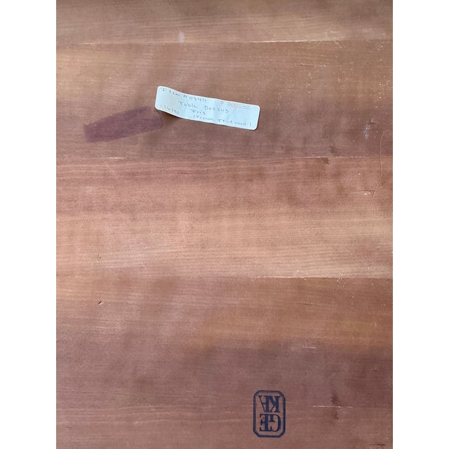 Vintage Chevron Wood Coffee Table For Sale - Image 4 of 12