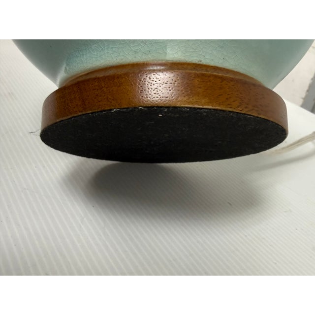 Ralph Lauren Celadon Ceramic Table Lamp For Sale - Image 12 of 12