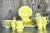 Yellow Vintage Regency Independence Ironstone Set of China - Set of 46 For Sale - Image 8 of 9