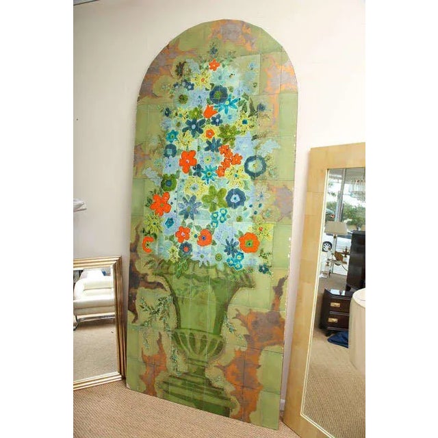 1960s Italian Hand-Painted Tile Panel, From The Hilton Plaza Hotel, Miami Beach For Sale - Image 5 of 10