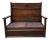 Antique Victorian Eastlake High Back Box Settle Bench With Storage For Sale