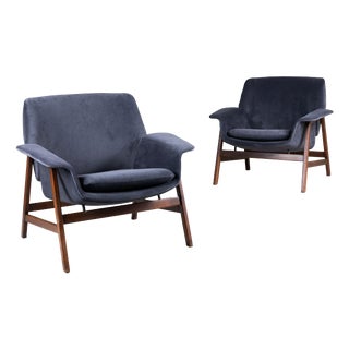 849 Armchair by Gianfranco Frattini for Cassina, 1960, Set of 2 For Sale