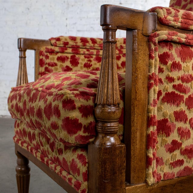 Late 19th to Early 20th Century French Louis XVI Bergere Chair Directoire Style Brunschwig & Fils Fabric For Sale - Image 13 of 18