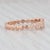 Contemporary New 0.10ctw Stackable Diamond Cluster Ring 18k Rose Gold Size 7 Wedding Band For Sale - Image 3 of 8
