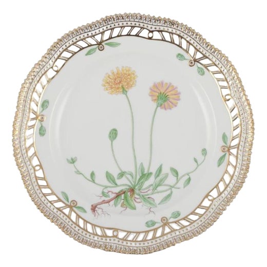 Flora Danica Openwork Lunch Plate in Porcelain from Royal Copenhagen, 1958 For Sale