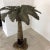 Vintage Pierced Metal Palm Tree Candle Holder For Sale - Image 4 of 9
