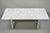 Modern Modern Italian Marble Chrome Double Pedestal Base Rectangular Coffee Table For Sale - Image 3 of 10