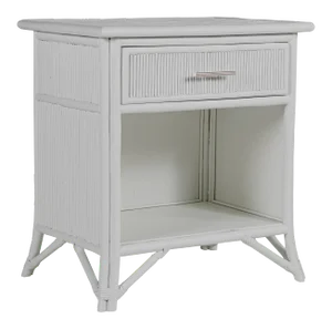 Aruba One-Drawer Nightstand - Light Gray