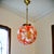 Large Portuguese Red Splatter Bubble Glass Pendant attributed to Marinha Grande, 1960s For Sale - Image 4 of 13