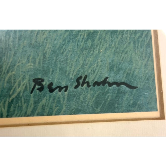 Ben Shahn Vintage 1970s Ben Shahn “Spring” Art Print in Silver Frame For Sale - Image 4 of 16