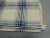 Vintage Off-white and Blue Asian Silk Plaid Fabric Size: 18.5”W x 270” Long About 7.75 yards