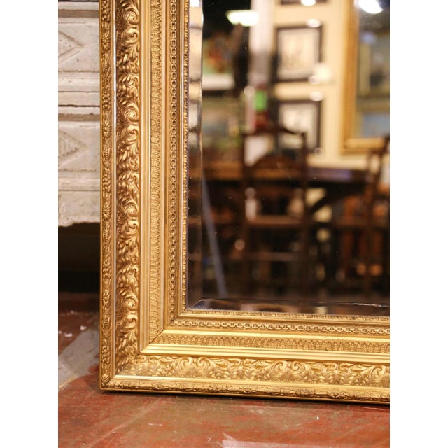 19th Century French Napoleon III Carved Giltwood Wall Mirror For Sale In Dallas - Image 6 of 10