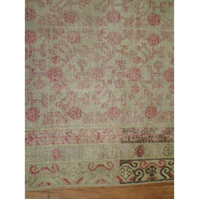 Antique Worn Khotan Rug - 6'4" x 13'2" For Sale - Image 10 of 18