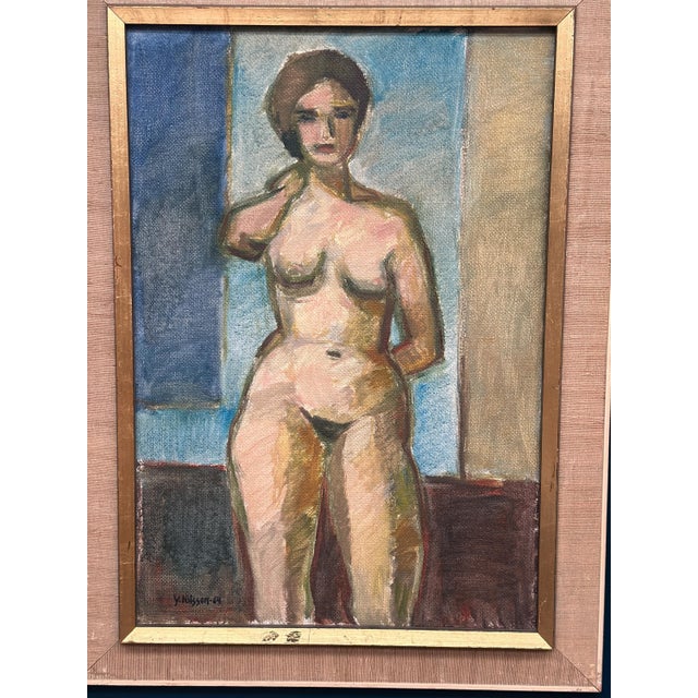 Gunnar Svensson, Nude Study, 1964, Oil on Canvas, Framed For Sale - Image 9 of 18