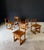 Mid-Century Handcrafted Oak Dining Chairs, Belgium, 1950s, Set of 5 For Sale - Image 6 of 18