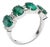 Natural Zambian emerald ring 3 Carats and 0.42 cents in 14k gold For Sale