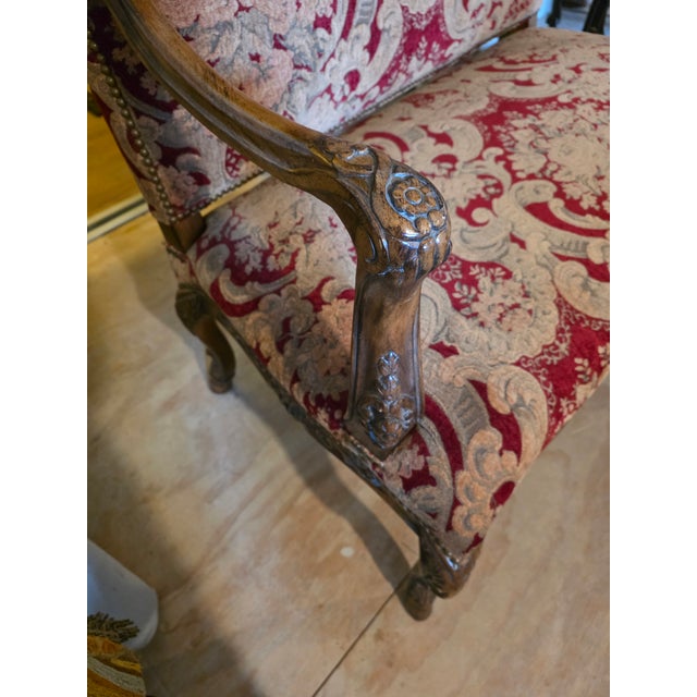 Brown Rustic European Settee For Sale - Image 8 of 11