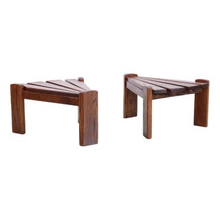 Oak Side Tables by Awa Radboud for Dittman & Co, 1970s, Set of 2 For Sale